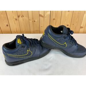 Nike Men's Air Stepback Premium Michigan Shoes- Size 10/Navy/Gold